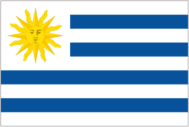 Sobres de edulcorantes de Uruguay.