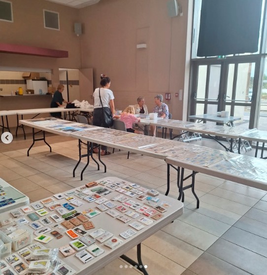 Fotos de la trobada de intercambio de sobres de azúcar en Peyriac de Mer (Francia) con el Club des Glycophiles Francais.