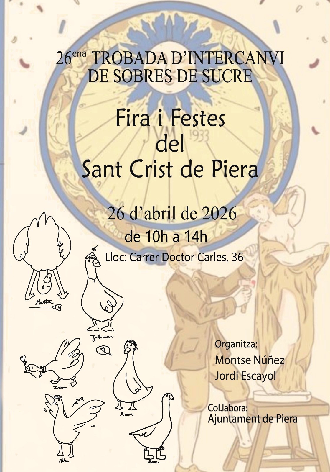 Fotos de la trobada d'intercanvis de sobres de sucre a Piera (Barcelona).