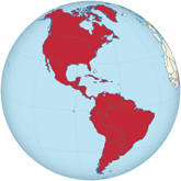 Sobres de edulcorantes del continente americano.