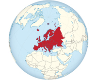 Sobres de edulcorantes del continente europeo.