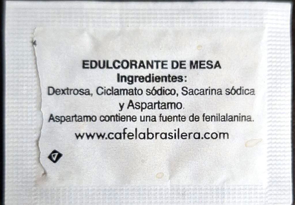 La meva col·lecció personal de sobres d'edulcorant de la marca de cafè LA BRASILERA a Andorra. La meva col·lecció personal de sobres d'edulcorant de la marca de cafè LA BRASILERA a Andorra.