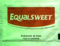 Sobres de edulcorantes de la marca Argentina de edulcorante EQUALSWEET. Sobres de edulcorantes de la marca Argentina de edulcorante EQUALSWEET.