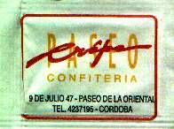 Sobres de edulcorantes del local de hostelería PASEO CREP. Sobres de edulcorantes del local de hostelería PASEO CREP