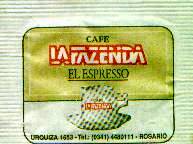Sobres de edulcorantes de la marca Argentina de café LA FAZENDA. Sobres de edulcorantes de la marca Argentina de café LA FAZENDA.