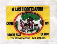 Sobres de edulcorantes de la marca de café argentina A LOS HORTELANOS. Sobres de edulcorantes de la marca de café argentina A LOS HORTELANOS.