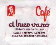Sobres de edulcorantes de la marca de café argentina EL BUEN VASCO. Sobres de edulcorantes de la marca de café argentina EL BUEN VASCO.