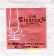 Sobres de edulcorantes de la marca de café argentina LICORCAFÉ. Sobres de edulcorantes de la marca de café argentina LICORCAFÉ.