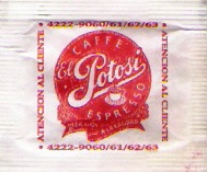 Sobres de edulcorantes de la marca Argentina de café EL POTOSI. Sobres de edulcorantes de la marca Argentina de café EL POTOSI.