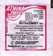Sobres de edulcorantes de la marca Argentina de café HAVANNA. Sobres de edulcorantes de la marca Argentina de café HAVANNA.