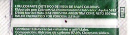 Sobres de edulcorantes de la marca Argentina de café HAVANNA. Sobres de edulcorantes de la marca Argentina de café HAVANNA.