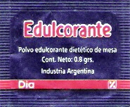 Sobres de edulcorantes de distribuidores de Argentina. Sobres de edulcorantes de distribuidores de Argentina.
