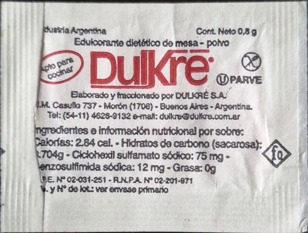 Sobres de edulcorantes de la marca Argentina de café BONAFIDE. Sobres de edulcorantes de la marca Argentina de café BONAFIDE.