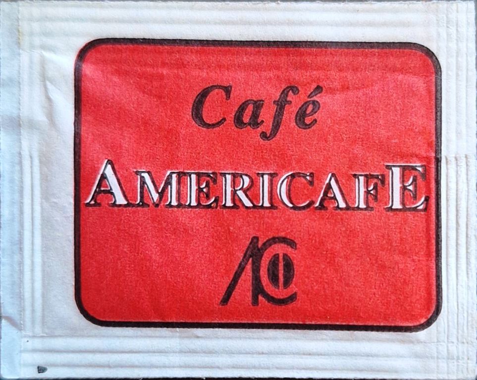 Sobres de edulcorantes de la marca de café argentina AMERICAFÉ. Sobres de edulcorantes de la marca de café argentina AMERICAFÉ.