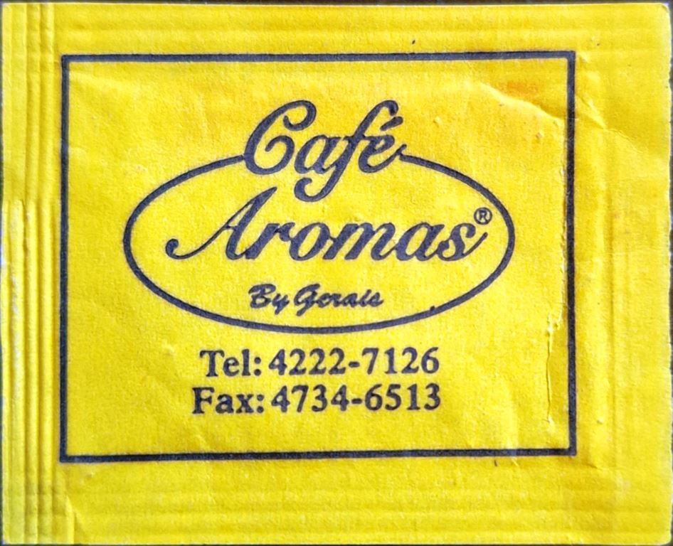 Sobres de edulcorantes de la marca de café argentina AROMAS. Sobres de edulcorantes de la marca de café argentina AROMAS.