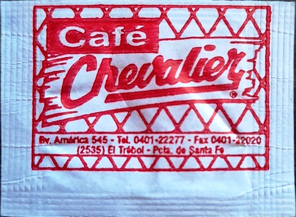 Sobres de edulcorantes de la marca de café argentina CHEVALIER. Sobres de edulcorantes de la marca de café argentina CHEVALIER.