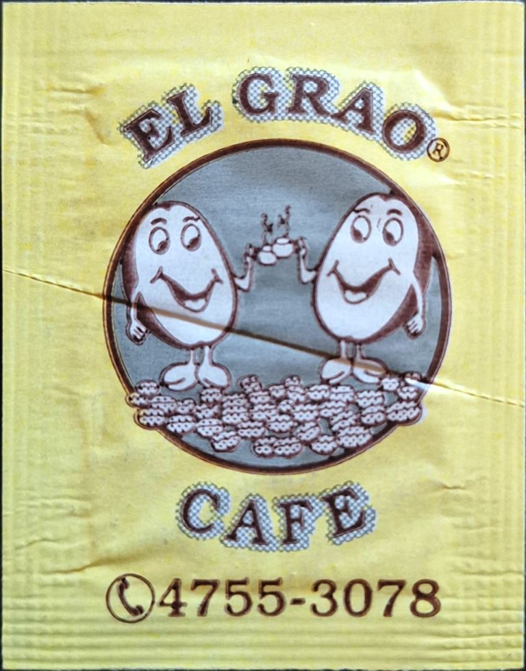 Sobres de edulcorantes de la marca de café argentina EL GRAO. Sobres de edulcorantes de la marca de café argentina EL GRAO.