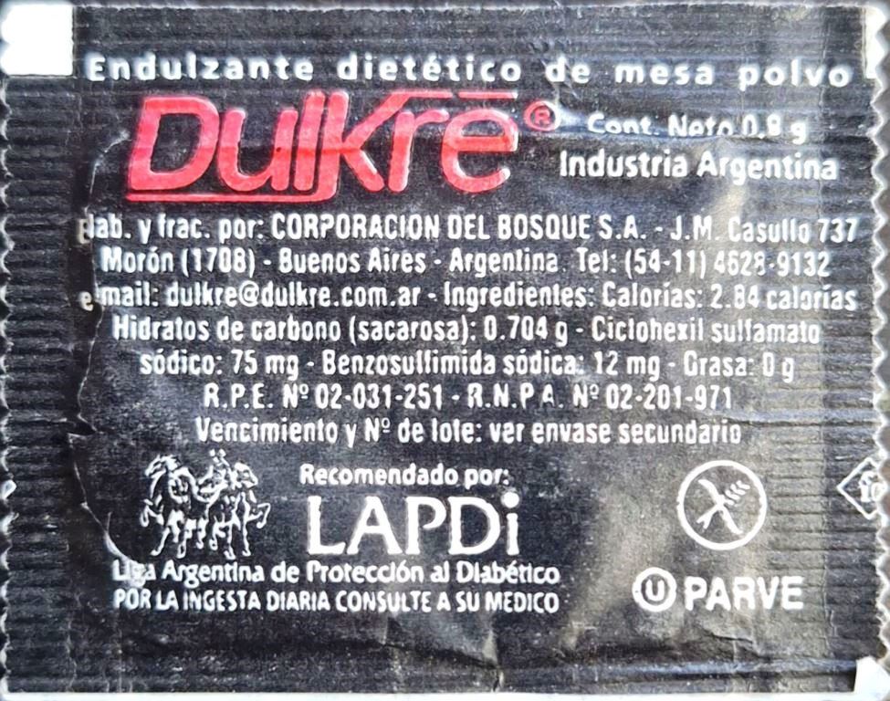 Sobres de edulcorantes de la marca Argentina de café 3. Sobres de edulcorantes de la marca Argentina de café 3.