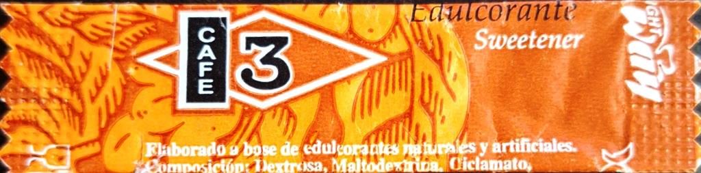 Sobres de edulcorantes de la marca Argentina de café 3. Sobres de edulcorantes de la marca Argentina de café 3.