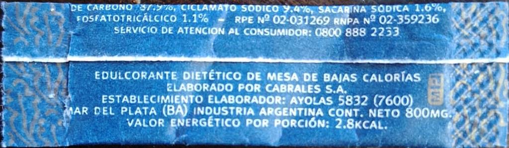 Sobres de edulcorantes de la marca Argentina de café HAVANNA. Sobres de edulcorantes de la marca Argentina de café HAVANNA.
