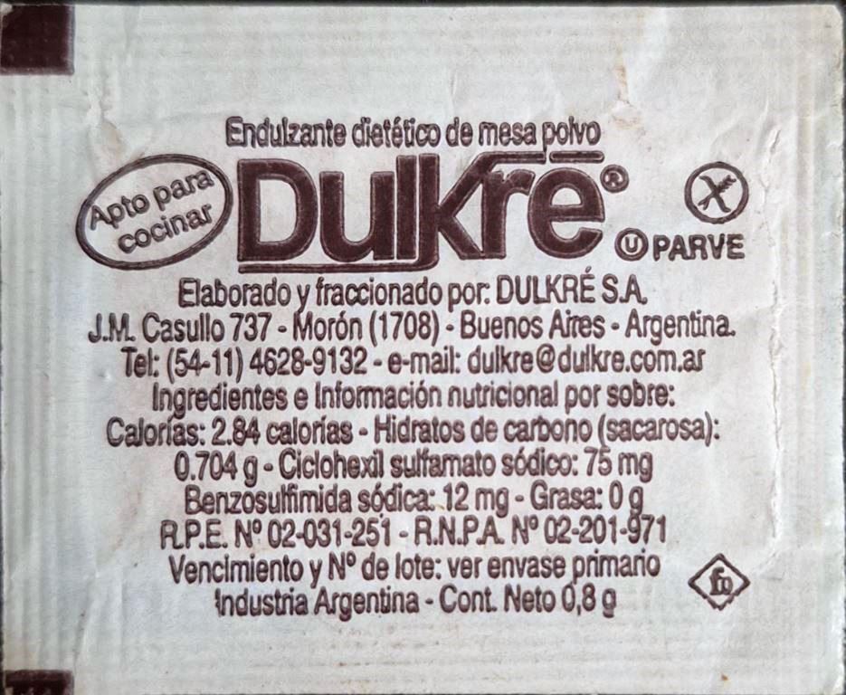 Sobres de edulcorantes de la marca Argentina de café OYAMBRE. Sobres de edulcorantes de la marca Argentina de café OYAMBRE.