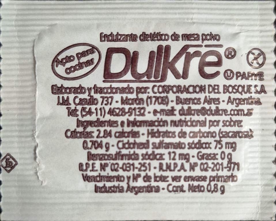 Sobres de edulcorantes de la marca Argentina de café OYAMBRE. Sobres de edulcorantes de la marca Argentina de café OYAMBRE.