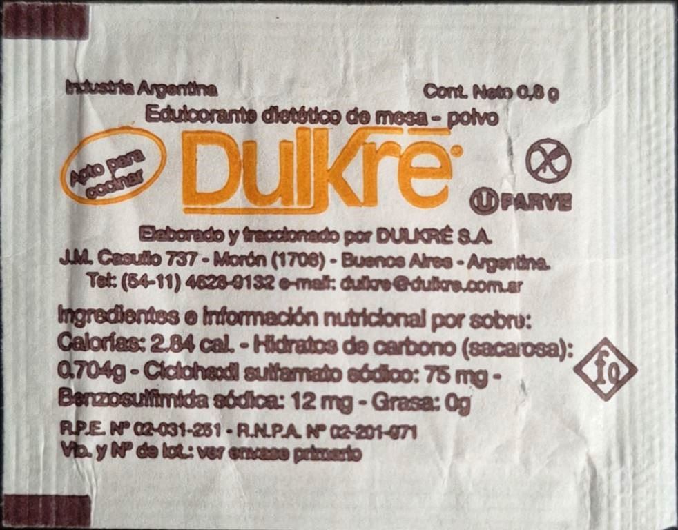 Sobres de edulcorantes de la marca Argentina de café OYAMBRE. Sobres de edulcorantes de la marca Argentina de café OYAMBRE.