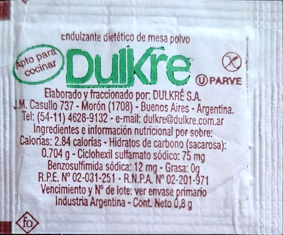 Sobres de edulcorantes de la marca Argentina de café PARANA. Sobres de edulcorantes de la marca Argentina de café PARANA.