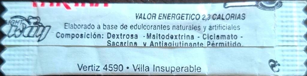 Sobres de edulcorantes de la marca Argentina de café PARANA. Sobres de edulcorantes de la marca Argentina de café PARANA.