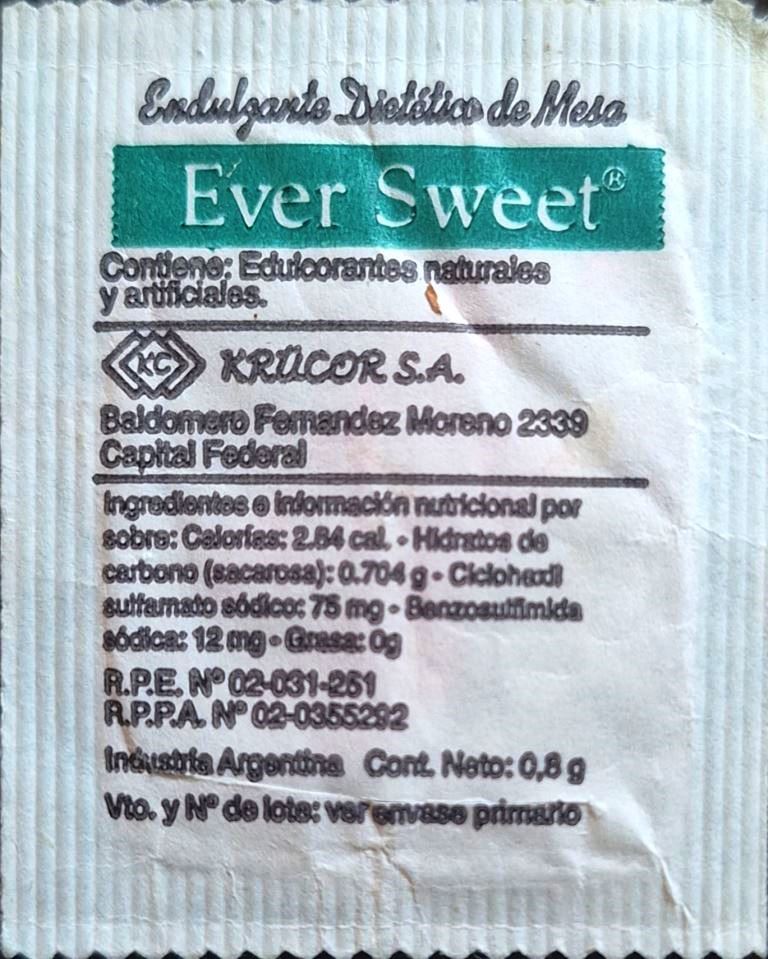 Sobres de edulcorantes de la marca Argentina de café ROCAMORA. Sobres de edulcorantes de la marca Argentina de café ROCAMORA.