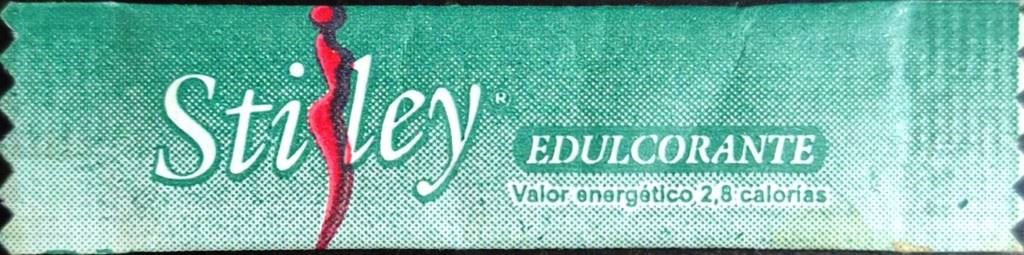 Sobres de edulcorantes de la marca de edulcorante argentina STILEY.