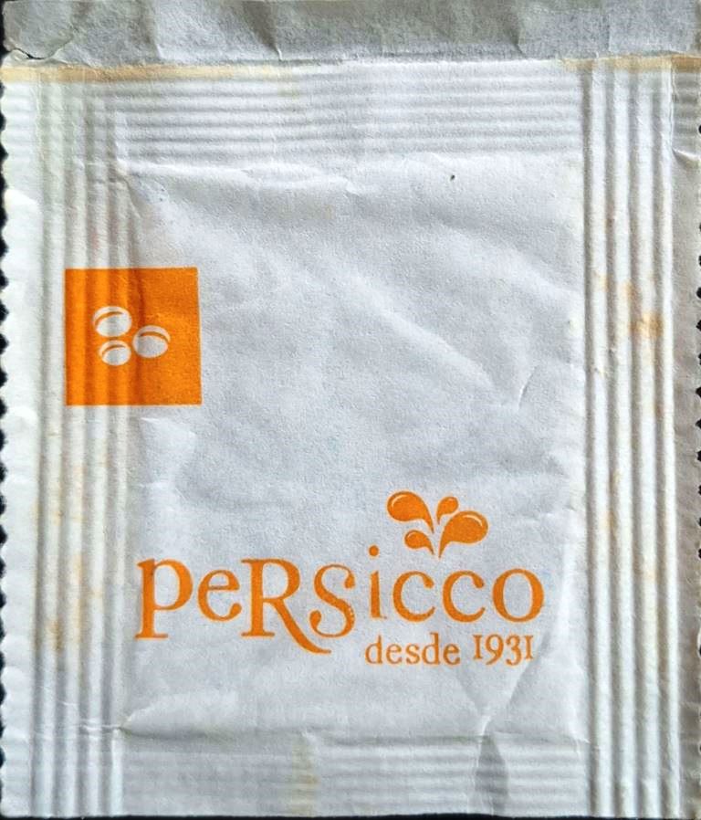Sobres de edulcorantes del local de hostelería PERSICCO. Sobres de edulcorantes del local de hostelería PERSICCO