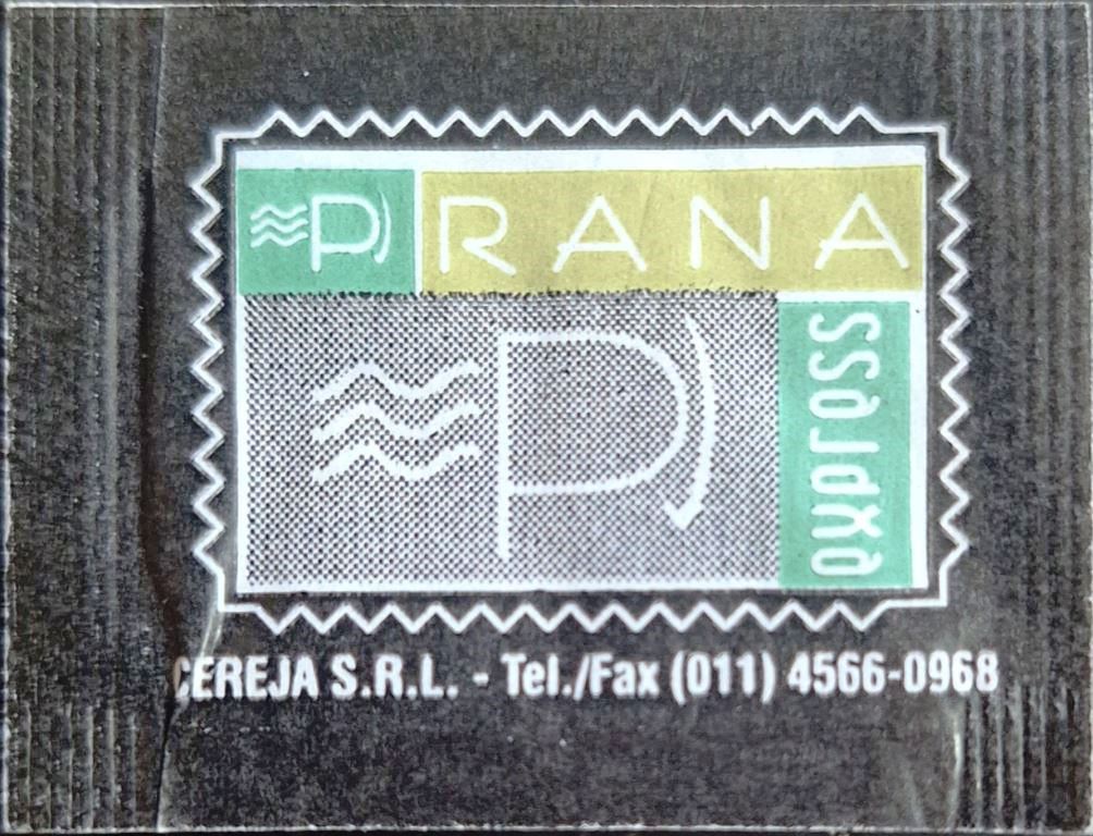 Sobres de edulcorantes del local de hostelería PRANA. Sobres de edulcorantes del local de hostelería PRANA.