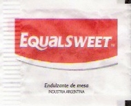 Sobres de edulcorantes de la marca Argentina de edulcorante EQUALSWEET. Sobres de edulcorantes de la marca Argentina de edulcorante EQUALSWEET.