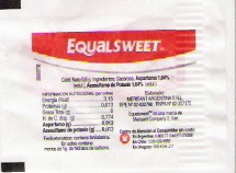 Sobres de edulcorantes de la marca Argentina de edulcorante EQUALSWEET. Sobres de edulcorantes de la marca Argentina de edulcorante EQUALSWEET.