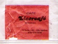 Sobres de edulcorantes de la marca Argentina de café LICORCAFÉ. Sobres de edulcorantes de la marca Argentina de café LICORCAFÉ.