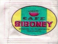 Sobres de edulcorantes de la marca Argentina de café SIBONEY. Sobres de edulcorantes de la marca Argentina de café SIBONEY.