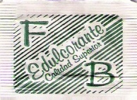 Sobres de edulcorantes de la marca Argentina de edulcorante FB. Sobres de edulcorantes de la marca Argentina de edulcorante FB.