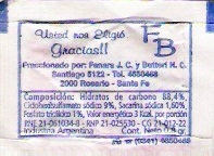 Sobres de edulcorantes de la marca Argentina de edulcorante FB. Sobres de edulcorantes de la marca Argentina de edulcorante FB.