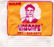Sobres de edulcorantes de marcas de café de Argentina.