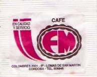 Sobres de edulcorantes de la marca Argentina de café FM. Sobres de edulcorantes de la marca Argentina de café FM.