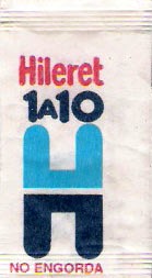 Sobres de edulcorantes de la marca Argentina de edulcorante HILERET. Sobres de edulcorantes de la marca Argentina de edulcorante HILERET.