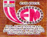 Sobres de edulcorantes de la marca Argentina de café FM. Sobres de edulcorantes de la marca Argentina de café FM.