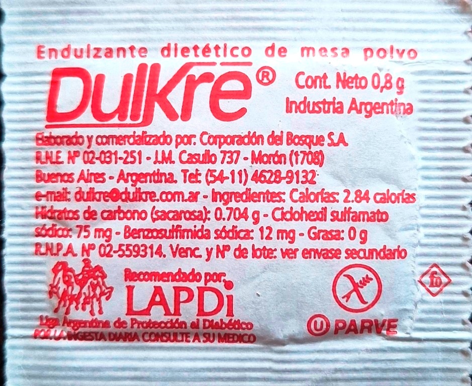 Sobres de edulcorantes de la marca Argentina de café LA BOLSA DEL CAFÉ. Sobres de edulcorantes de la marca Argentina de café LA BOLSA DEL CAFÉ.