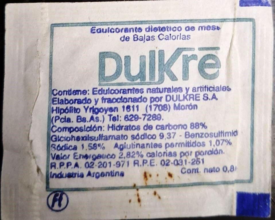 Sobres de edulcorantes de la marca Argentina de café EL POTOSI. Sobres de edulcorantes de la marca Argentina de café EL POTOSI.