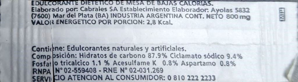 Sobres de edulcorantes de la marca Argentina de café HAVANNA. Sobres de edulcorantes de la marca Argentina de café HAVANNA.