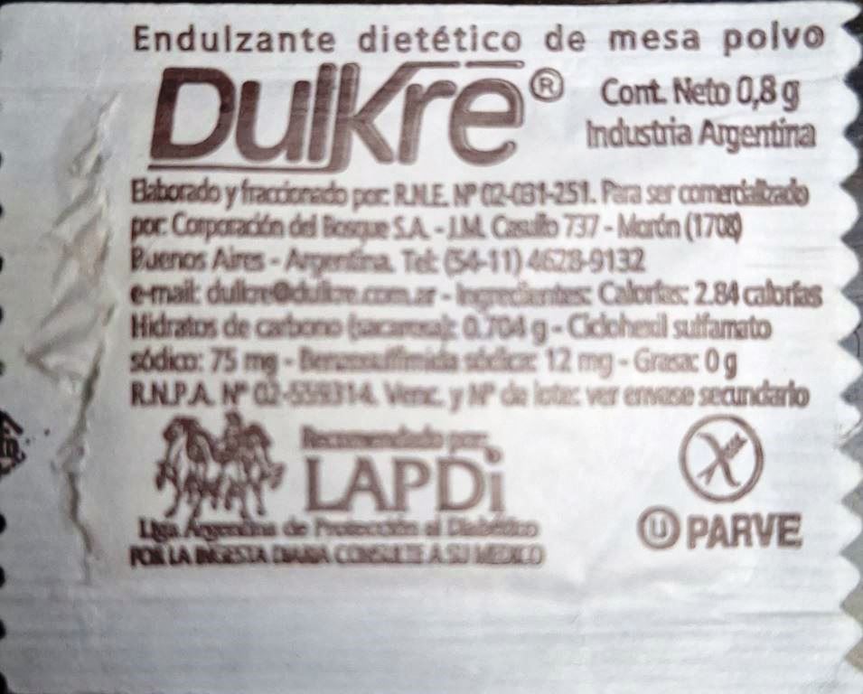 Sobres de edulcorantes de la marca Argentina de café OYAMBRE. Sobres de edulcorantes de la marca Argentina de café OYAMBRE.