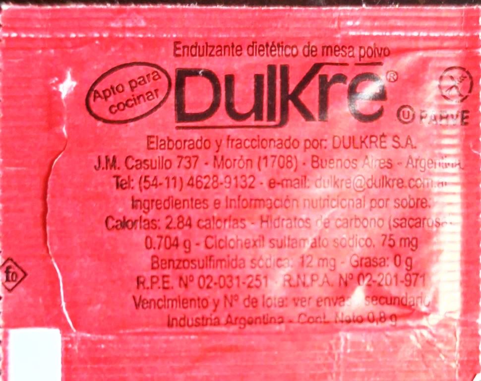 Sobres de edulcorantes de la marca Argentina de café EL POTOSI. Sobres de edulcorantes de la marca Argentina de café EL POTOSI.