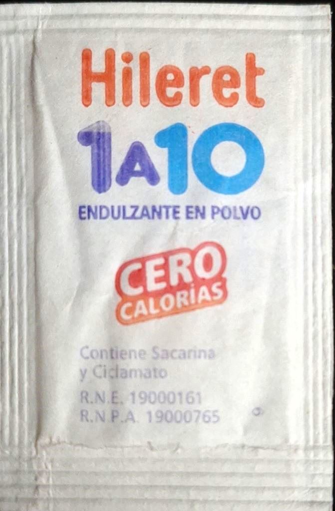 Sobres de edulcorantes de la marca Argentina de edulcorante HILERET. Sobres de edulcorantes de la marca Argentina de edulcorante HILERET.