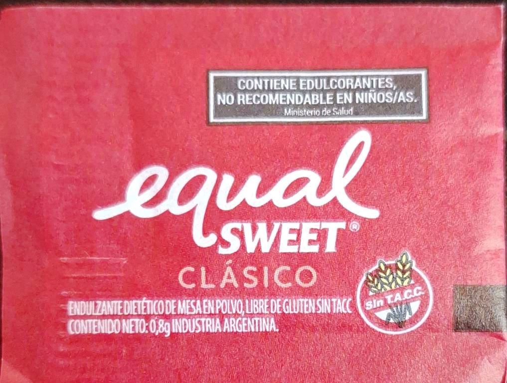 Sobres de edulcorantes de la marca Argentina de edulcorante EQUALSWEET. Sobres de edulcorantes de la marca Argentina de edulcorante EQUALSWEET.